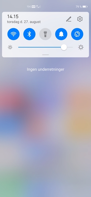 Aktiver topmenuen igen