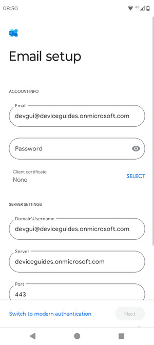 Enter your password