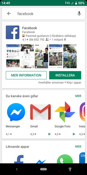 Välj appen
