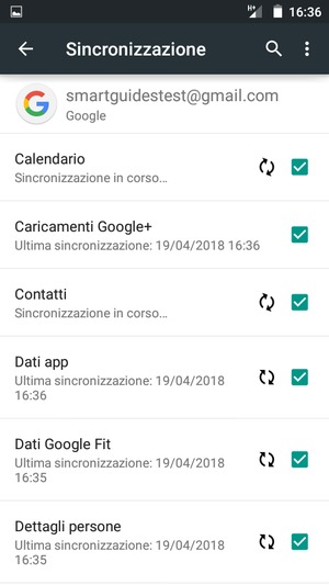 Le tue informazioni verranno sincronizzate
