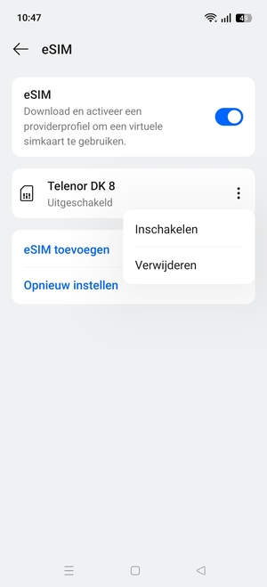 Selecteer  Inschakelen