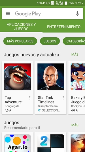 Seleccione la barra de Búsqueda