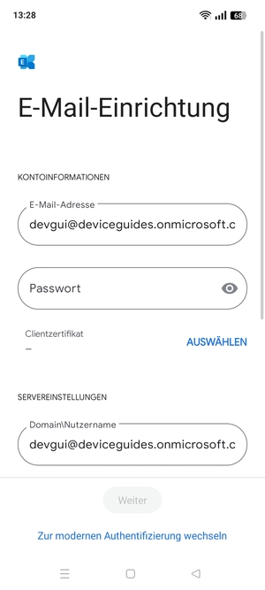 Geben Sie Ihre Passwort ein