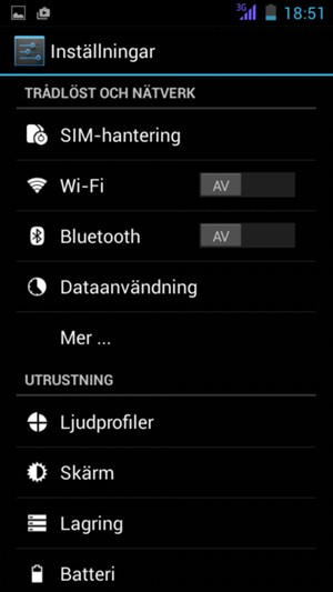 Välj Mer...