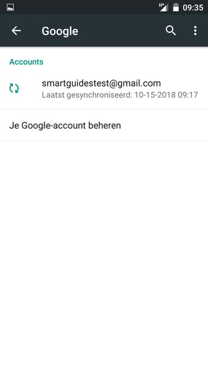 Selecteer uw account