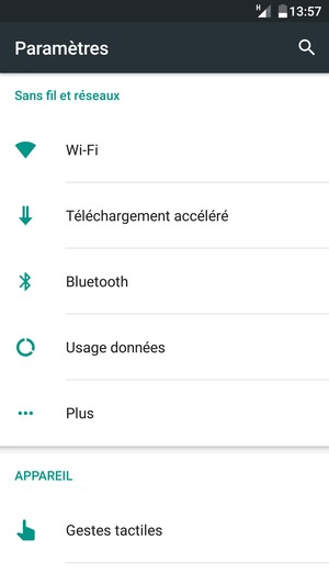 Sélectionnez Plus