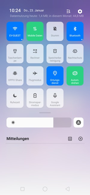 Schalten Sie WLAN und Bluetooth aus