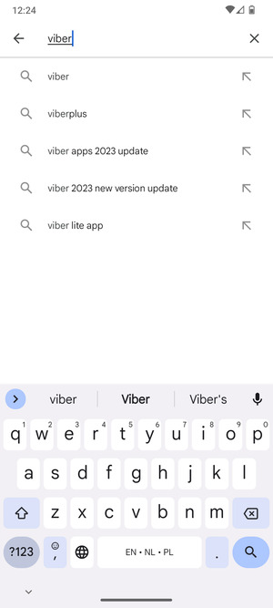 Enter the app name and select Search
