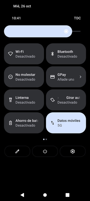 Ajuste el brillo al nivel requerido
