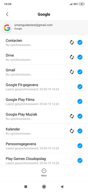 Uw gegevens worden gesynchroniseerd