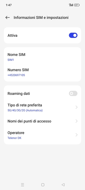 Seleziona Nomi dei punti di accesso
