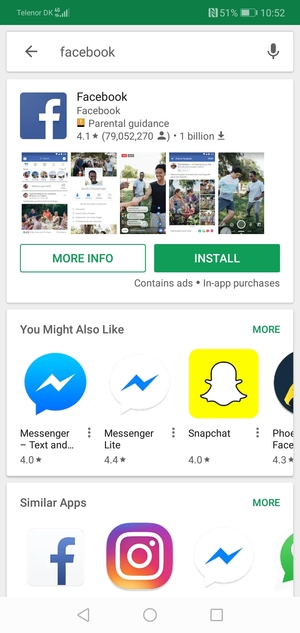 Select the app