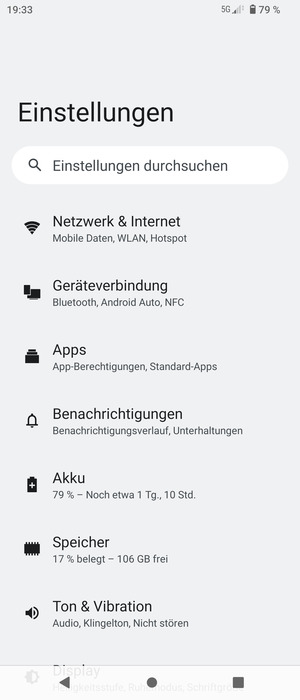 Wählen Sie Netzwerk & Internet