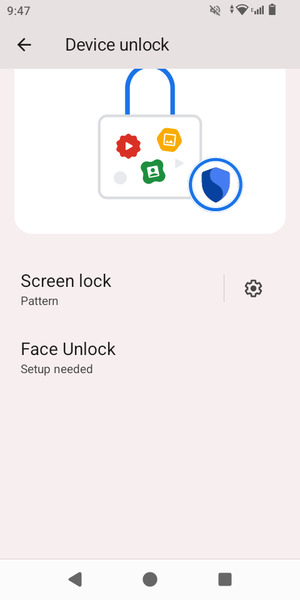 Your phone is now secure with a screen lock