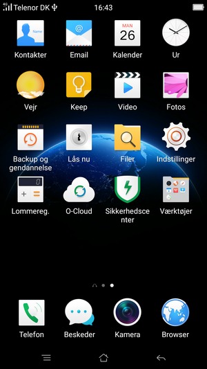 Vælg Email
