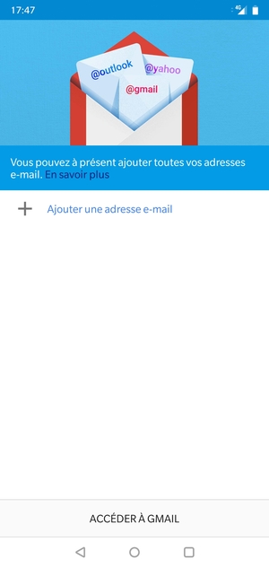 Sélectionnez Ajouter une adresse e-mail