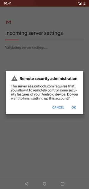 Select OK