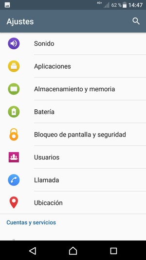 Desplácese y seleccione Bloqueo de pantalla y seguridad