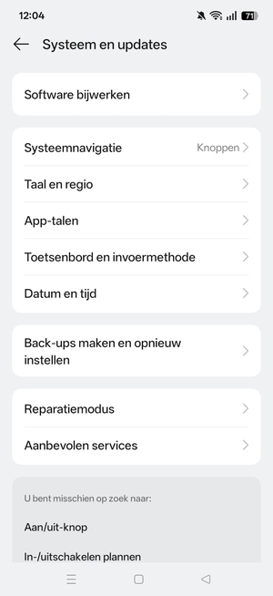 Selecteer Software bijwerken