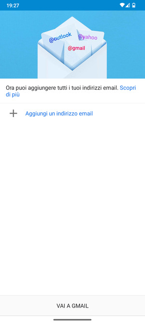 Seleziona Aggiungi un indirizzo email