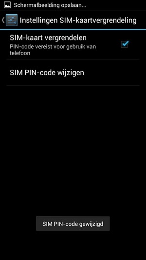 Uw SIM PIN-code is gewijzigd