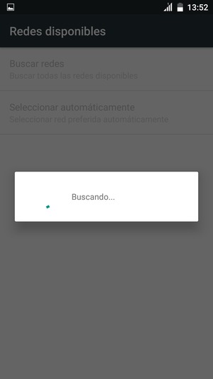 Espere a que la búsqueda termine