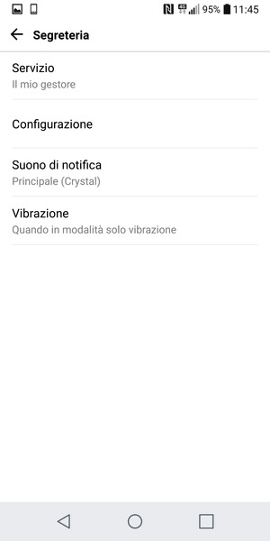Seleziona Configurazione