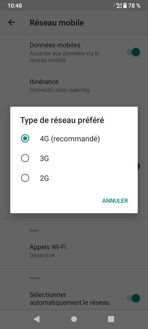 Sélectionnez votre option préférée