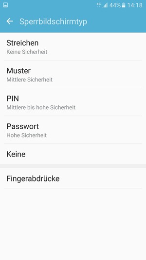 Wählen Sie Muster
