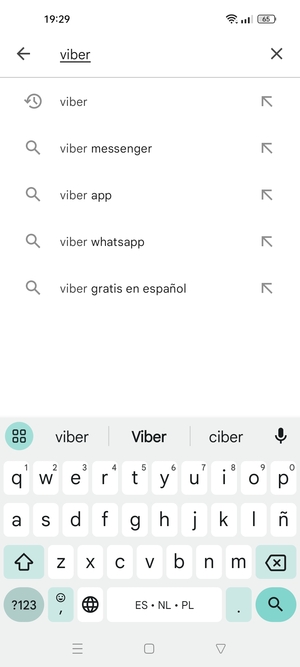 Introduzca el nombre de la aplicación y seleccione Buscar