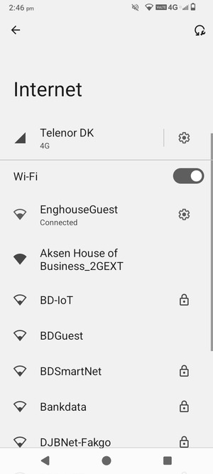 You are now connected to the Wi-Fi network