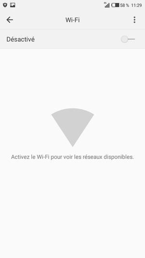 Activer le Wi-Fi