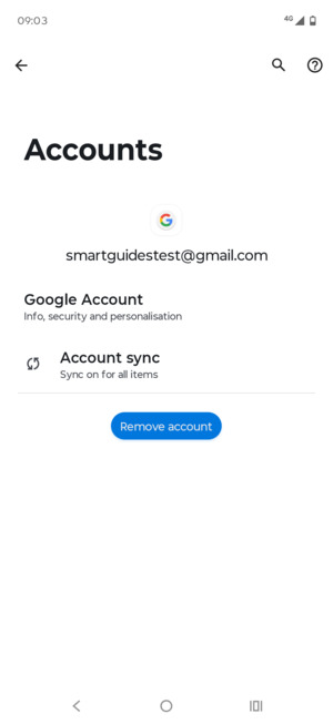 Select Account sync