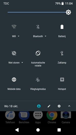 Pas helderheid aan op het vereiste niveau