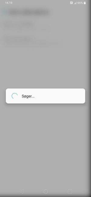 Afvent at søgningen er afsluttet