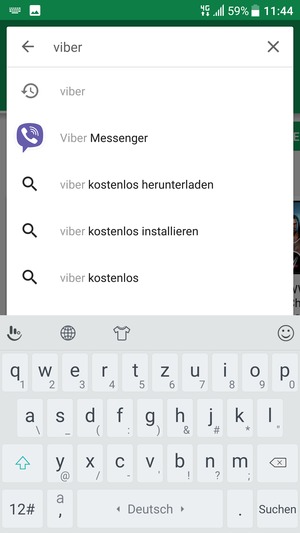 Geben Sie den Namen der App ein und wählen Sie Suchen