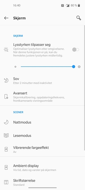 Velg Avansert
