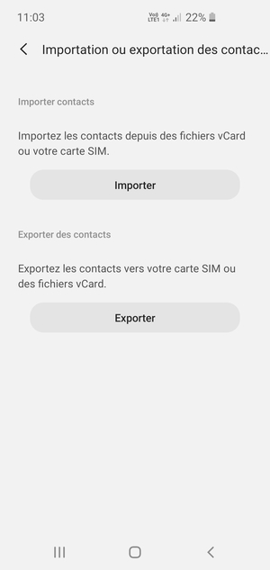 Sélectionnez Importer