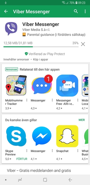 Vänta på att installationsprocessen avslutas