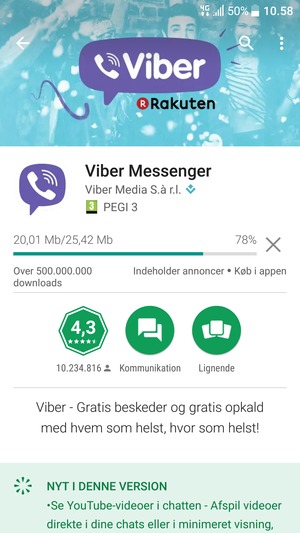 Afvent at installeringen er afsluttet