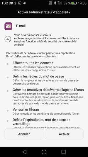 Sélectionnez Activer