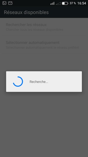 Veuillez attendre la fin de la recherche