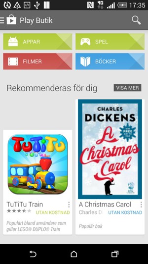 Tryck på Sök-knappen