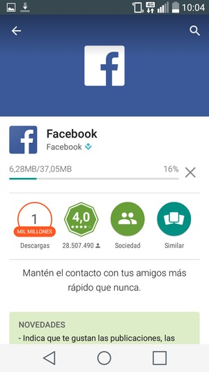 Espere a que el proceso de instalación finalice
