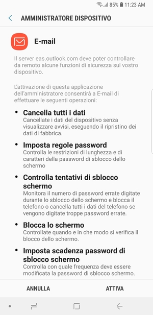Seleziona ATTIVA