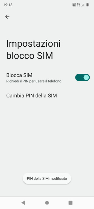 Il tuo PIN della SIM è stato modificato