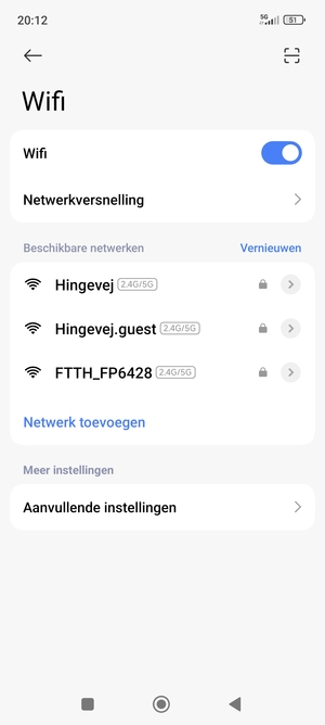 Selecteer het draadloze netwerk waarmee u verbinding wilt maken