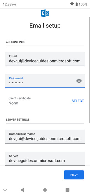 Enter your password