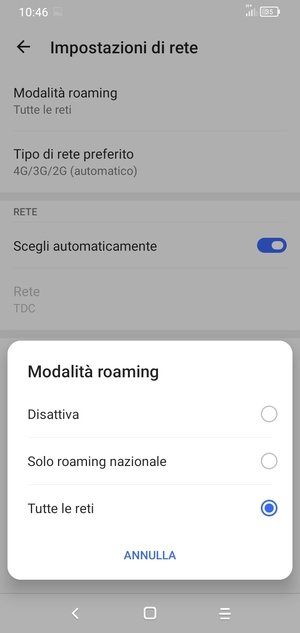 Seleziona la tua opzione preferita