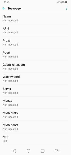 Voer mms-gegevens in